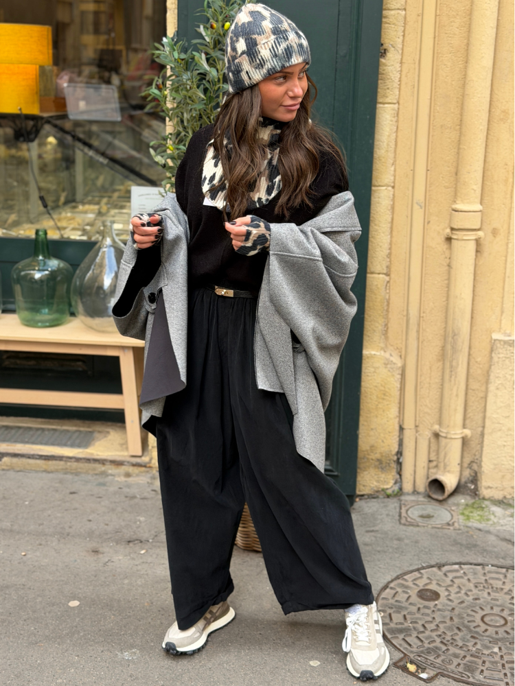 Pantalon NILA noir velours