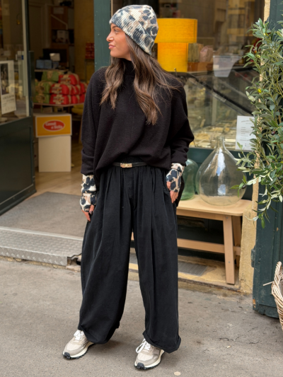 Pantalon NILA noir velours