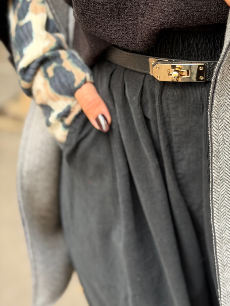 Pantalon NILA noir velours