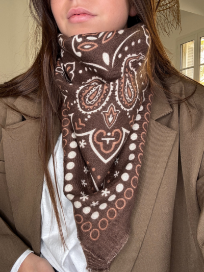 Foulard OA bandana choco 2