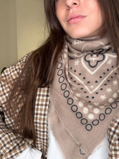 Foulard OA bandana camel 2