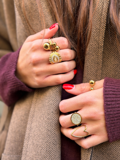 Bague SYLVIA doré 2