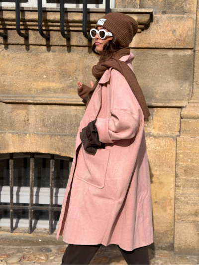 Manteau ELISE rose 2