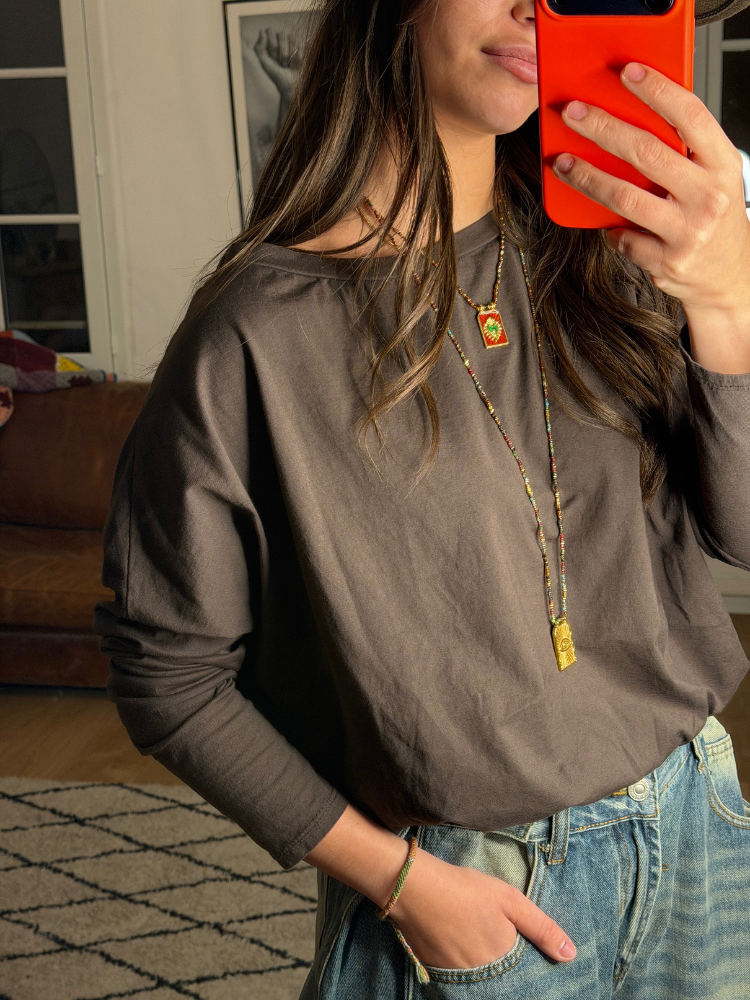 T-shirt PAON marron