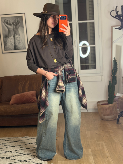 T-shirt PAON marron 2