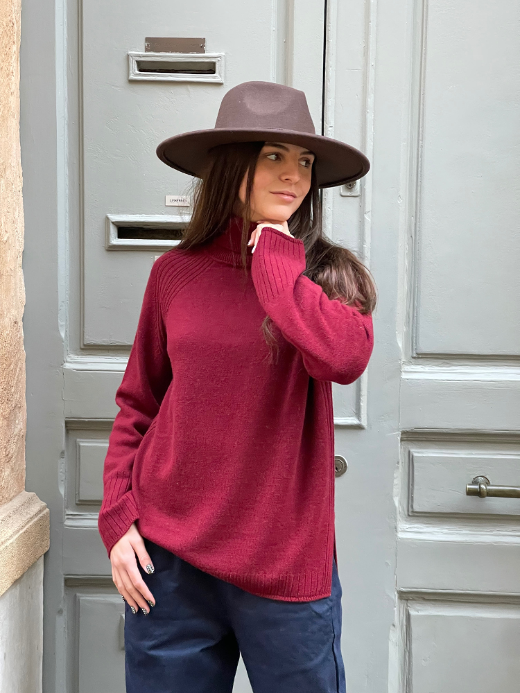 Pull HILDA bordeaux