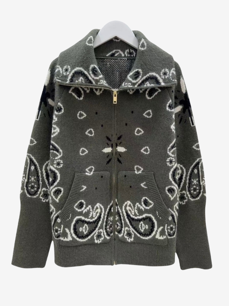 Gilet zippé ANGE kaki