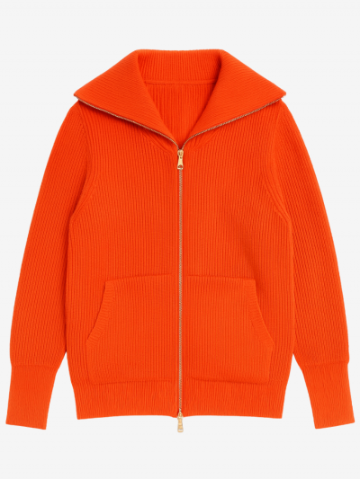 Gilet zippé JOYCE orange