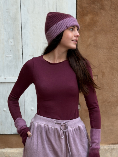 Top ELIO manches longues bordeaux