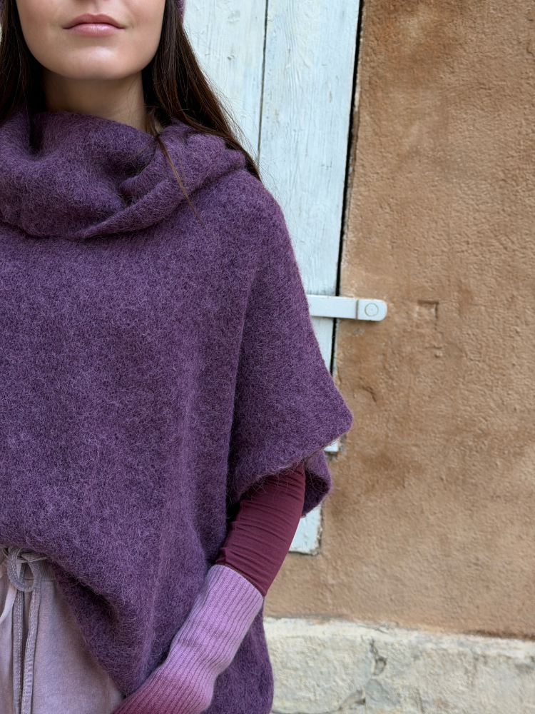 Pull ANDY sans manches violet