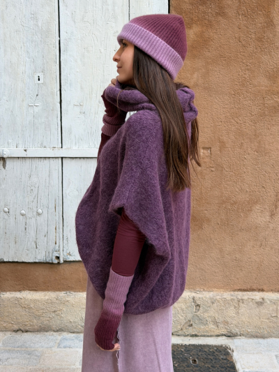 Pull ANDY sans manches violet