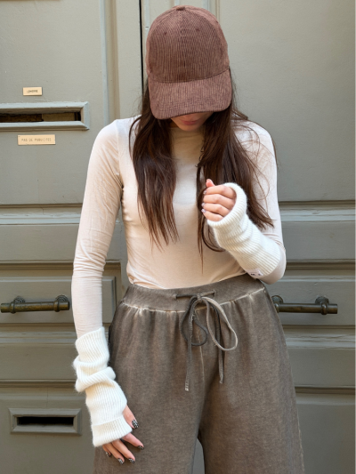 Top ELIO manches longues beige