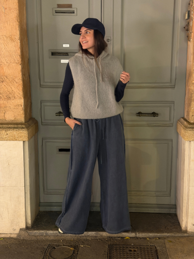 Pull sans manches LARA gris 2