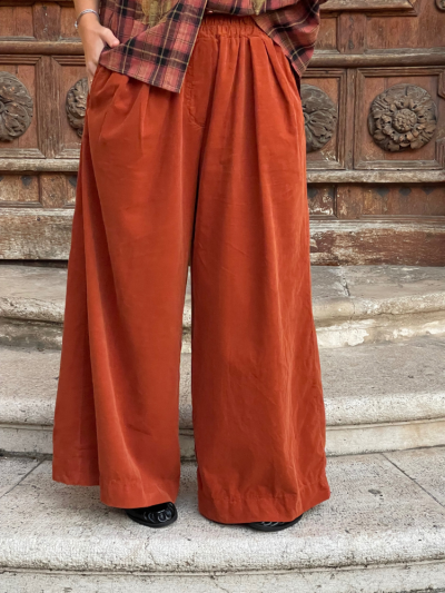Pantalon VALENTINA rouille
