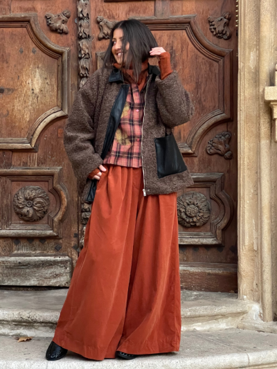 Pantalon VALENTINA rouille 2