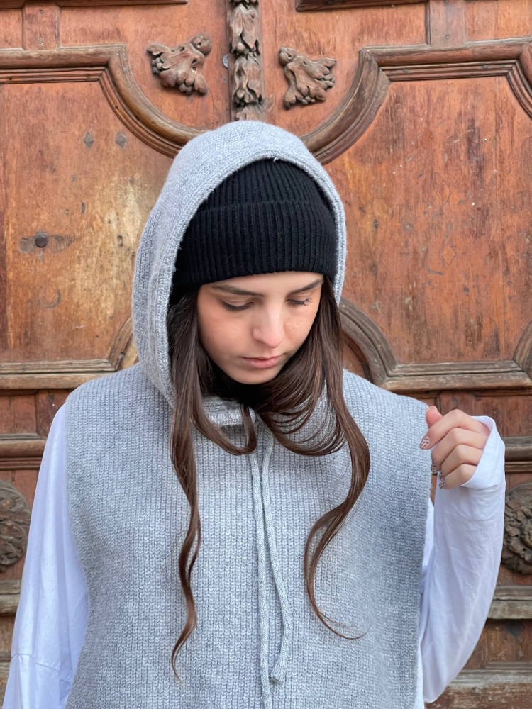 Col cagoule ANNA gris