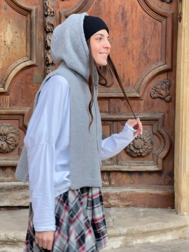 Col cagoule ANNA gris