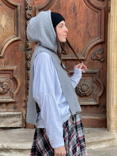 Col cagoule ANNA gris