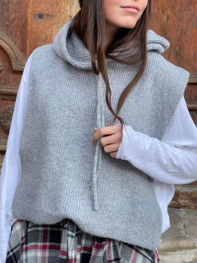 Col cagoule ANNA gris