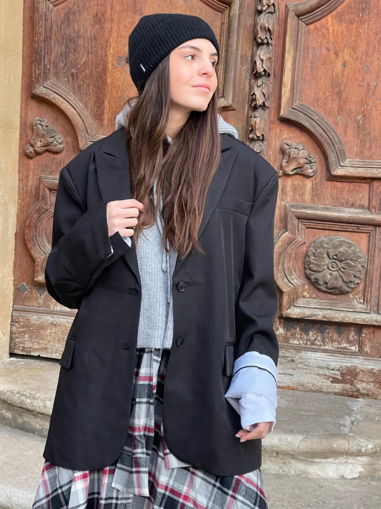Blazer LOANE oversize noir
