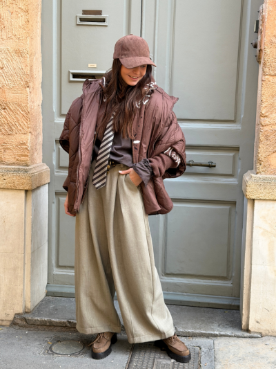 Doudoune FAUSTINE choco 2