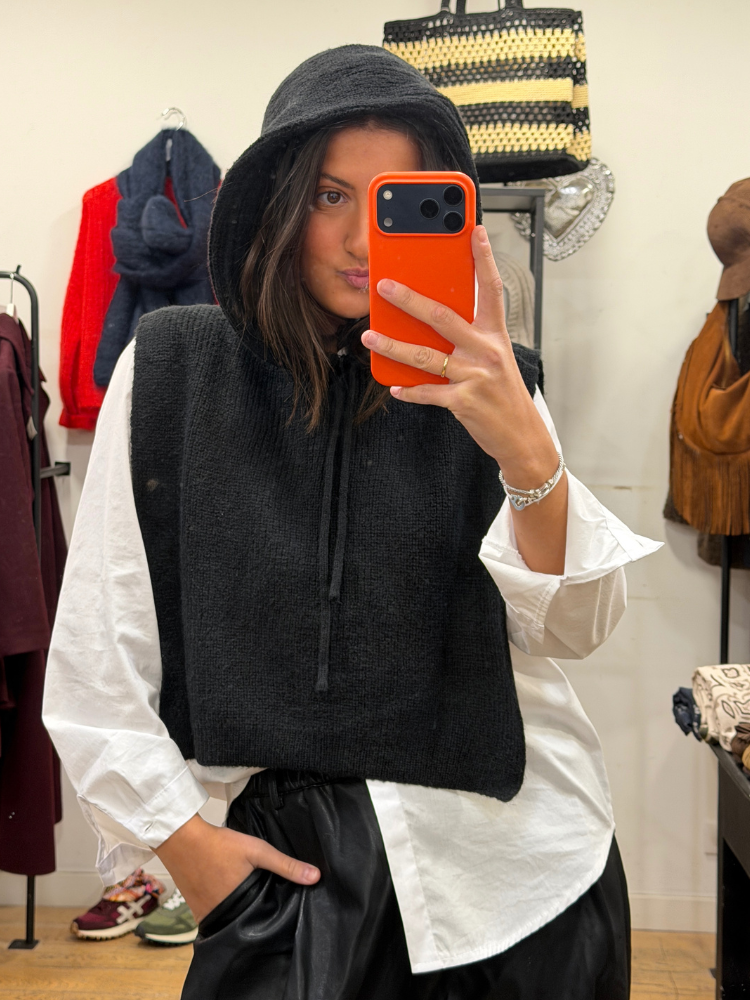 Col cagoule ANNA noir