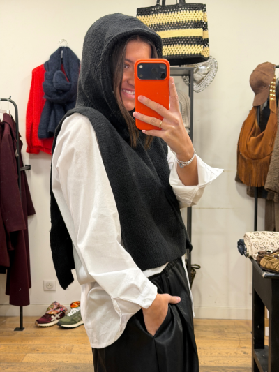 Col cagoule ANNA noir 2