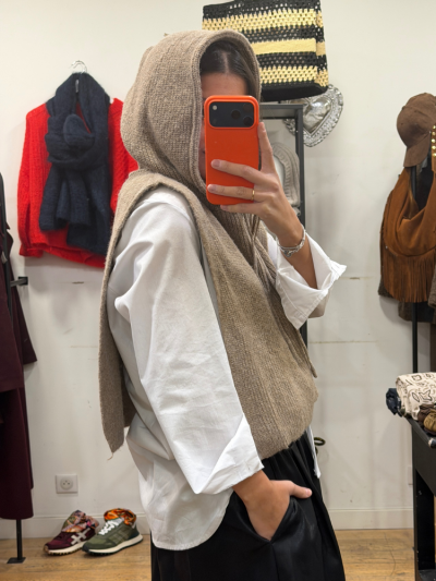 Col cagoule ANNA beige