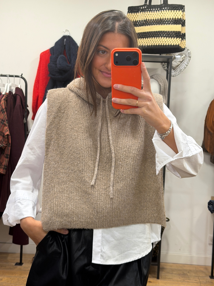 Col cagoule ANNA beige