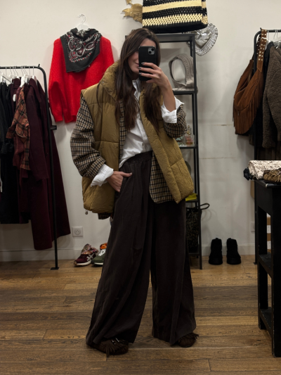 Pantalon VALENTINA choco 2