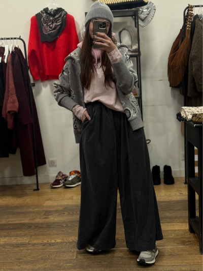 Pantalon VALENTINA gris 2