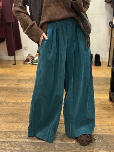 Pantalon VALENTINA turquoise