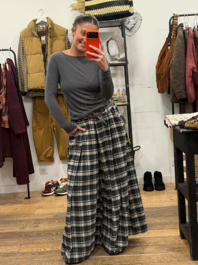 Top ELIO manches longues anthracite