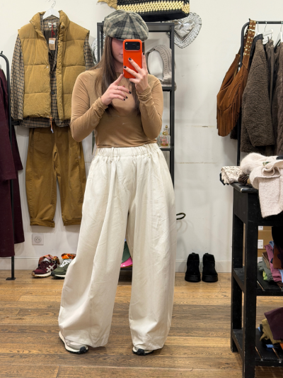 Top ELIO manches longues camel 2