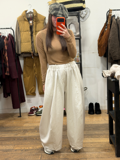 Top ELIO manches longues camel