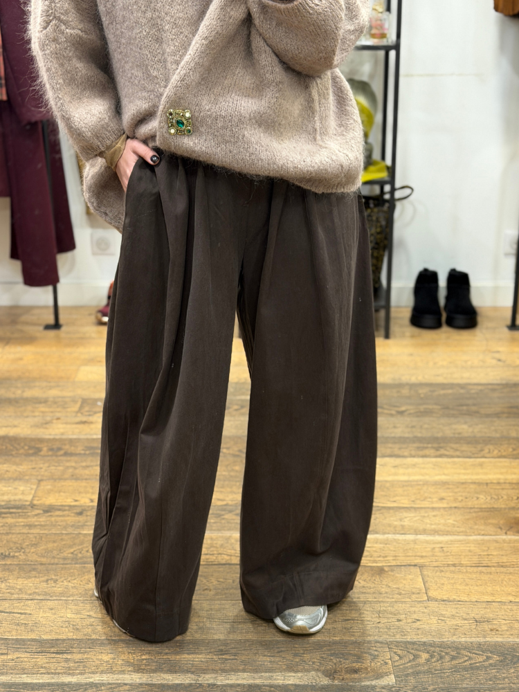 Pantalon EMMA choco