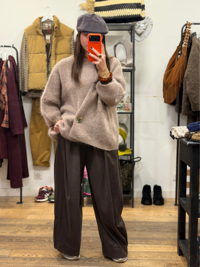 Pantalon EMMA choco 2