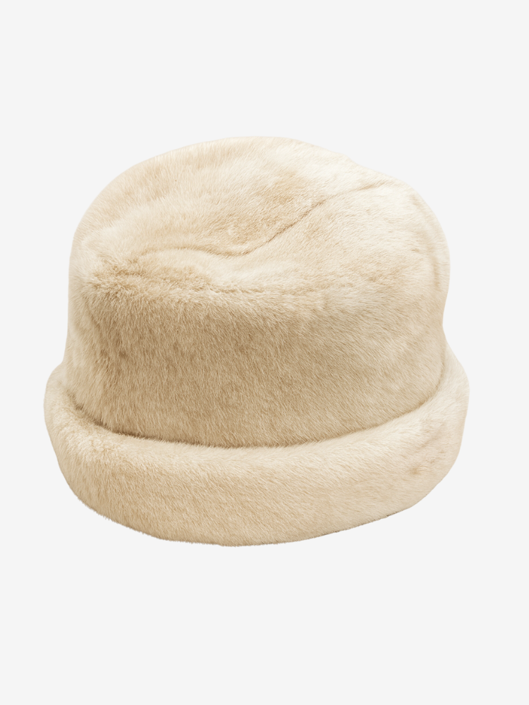 Chapka AMBRE fourrure beige