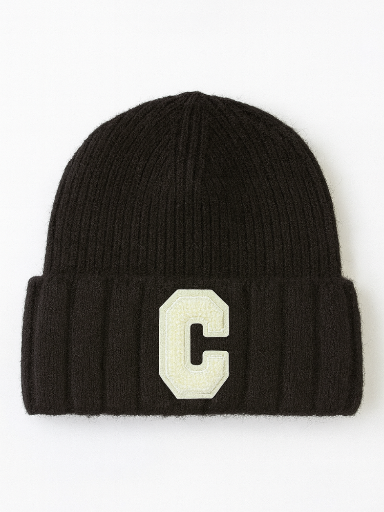 Bonnet C noir/blanc