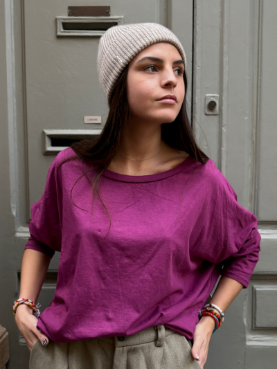 T-shirt NINETTE loose cyclamen