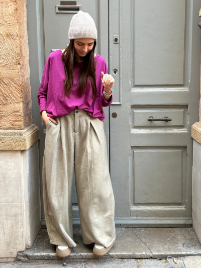 T-shirt NINETTE loose cyclamen 2