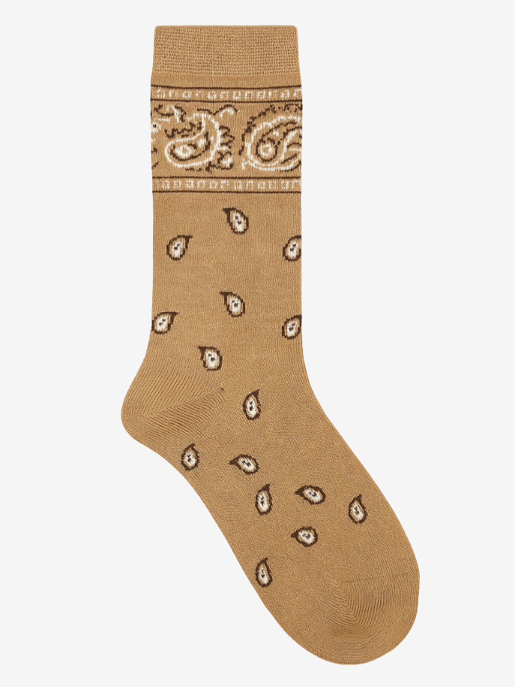 Chaussettes AJA bandana camel