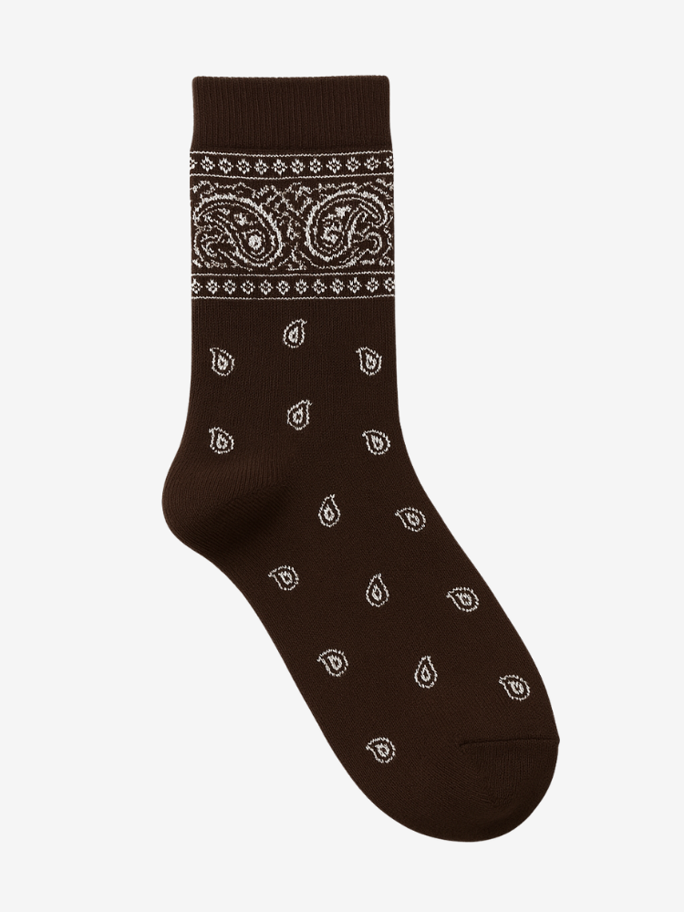 Chaussettes AJA bandana choco