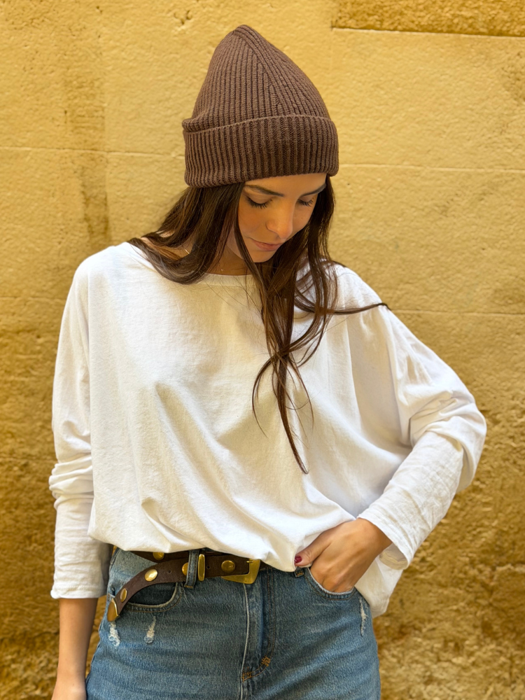 T-shirt NINETTE loose blanc