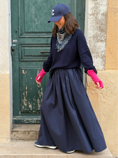 Jupe JULIETTE marine 2