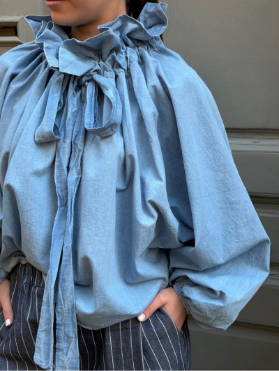 Blouse FROU-FROU denim clair