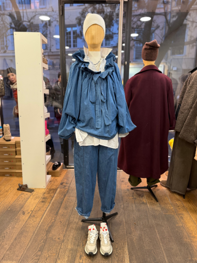 Blouse FROU-FROU denim foncé 2