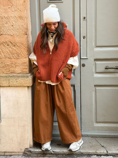 Pantalon NILA terracota 2