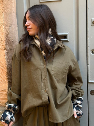 Chemise LUTETIA kaki