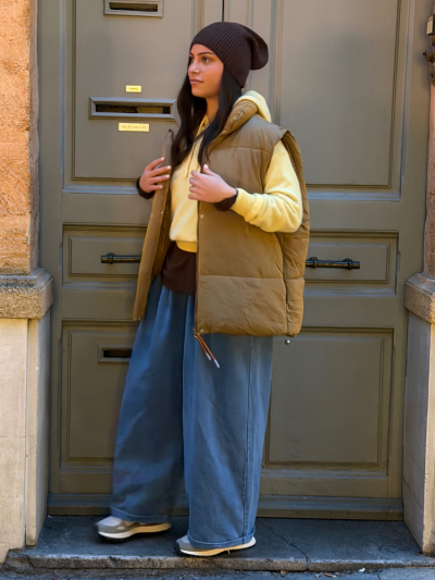 T-shirt NINETTE loose marron 2